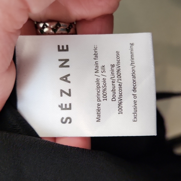 Sezane Drew Black Silk Dress - Picture 7 of 16